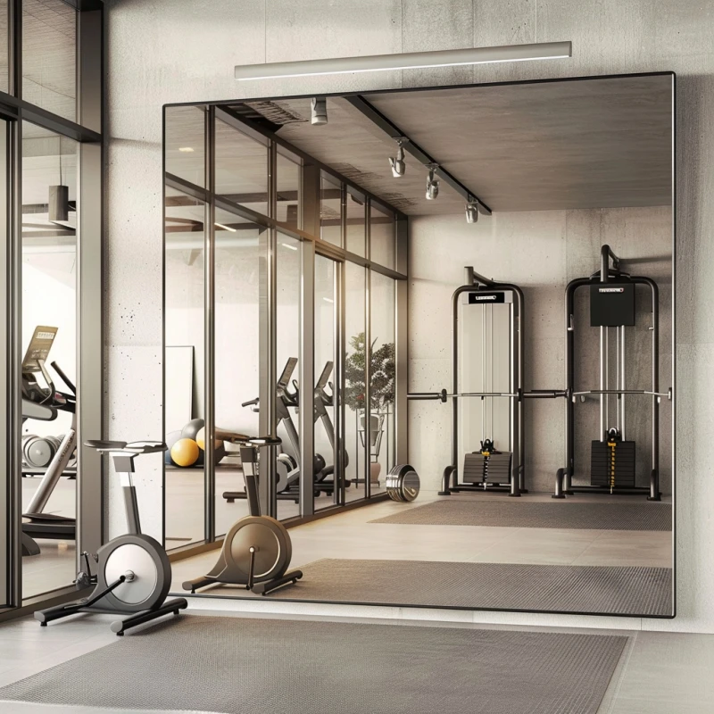 Framed Gym Mirror